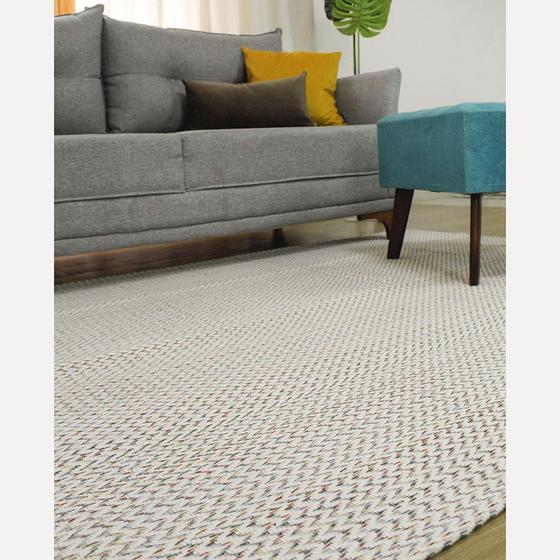 Tapete Grande Para Sala Artesanal Antiderrapante 140cm x 200cm Missone Cru Colorido é boa?