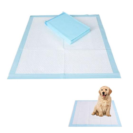 Imagem de Tapete Higienico Cachorro Pet Cao 60x90 20 Unidades Absorvente Animal de Estimaçao Treinamento Adestramento Antivazamento