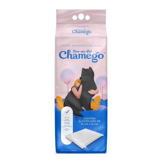 Tapete Higiênico Cães Chamego 80x60cm C/30 unidades Menor preço em Tapete Higiênico Cães Chamego 80x60cm C/30 unidades