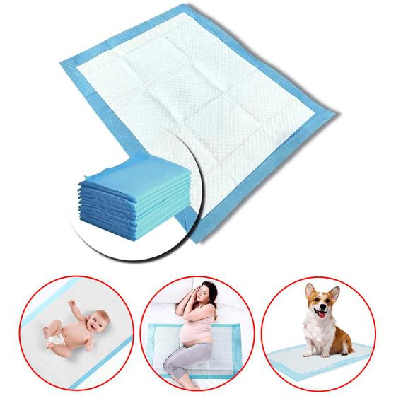 Imagem de Tapete Higienico Cao Pet Cachorro 60x90 Animal de Estimaçao Antivazamento 20 Unidades Treinamento Adestramento
