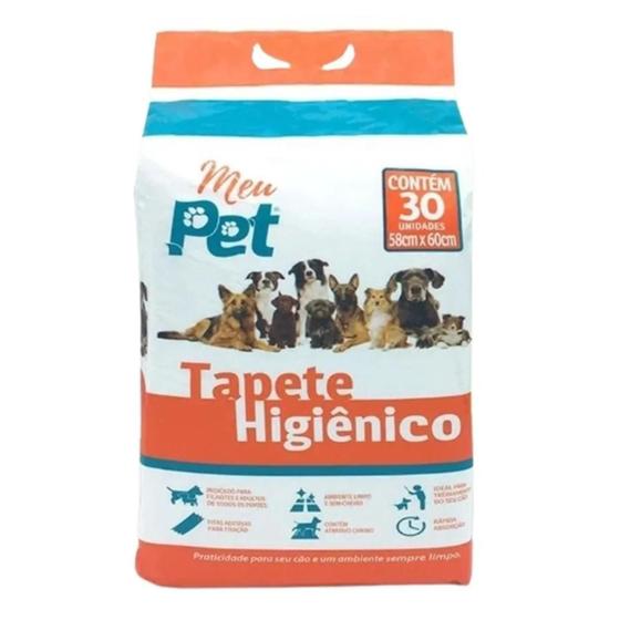 Imagem de Tapete Higiênico Descartável Para Cães Meu Pet 58cm X 60cm