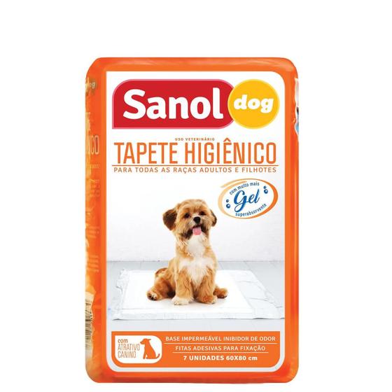 Tapete Higiênico Descartável Sanol Dog 7 unidades Menor preço em Tapete Higiênico Descartável Sanol Dog 7 unidades