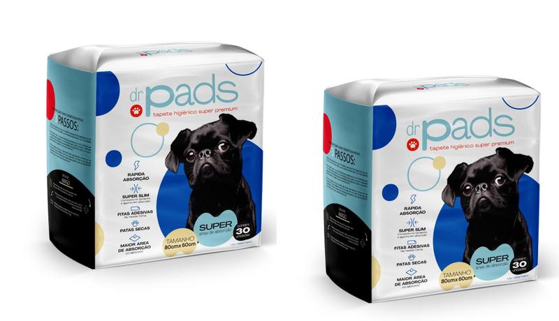 Tapete Higiênico Dr. Pads Slim 80x60 Cão Pet - 60 unid Menor preço em Tapete Higiênico Dr. Pads Slim 80x60 Cão Pet - 60 unid