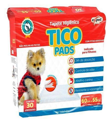 Imagem de Tapete Higiênico Expet para Cães Tico Pads - 30un