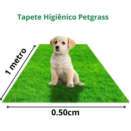 Imagem de Tapete Higiênico Grama Sintética lavavél 1 x 50 Petgrass Pronta entrega