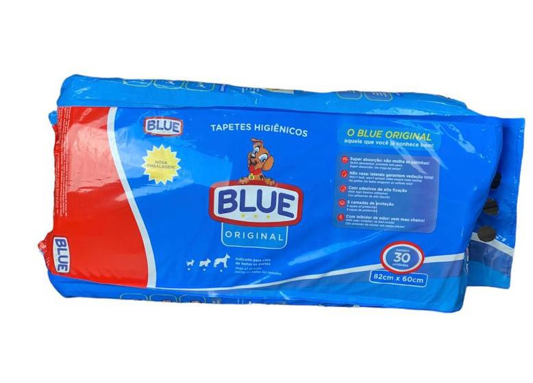 Imagem de Tapete higiênico Grande Blue 82x60cm 60uni Super Absorção