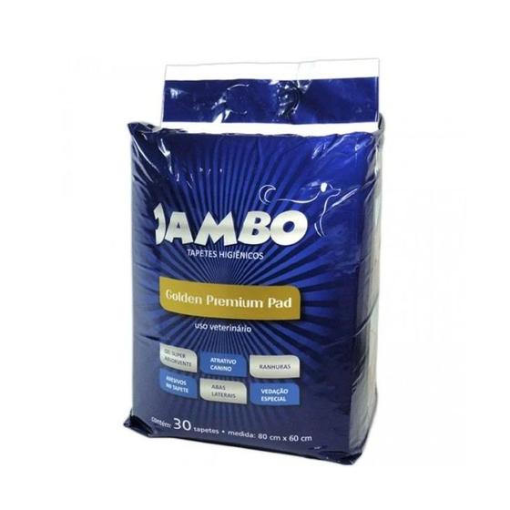 Imagem de Tapete Higiênico Jambo Golden Premium Pad - 30Un 80Cm X 60Cm