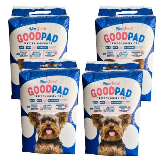 Imagem de Tapete Higiênico para cachorro 200un Good Pad kit 4 pacotes