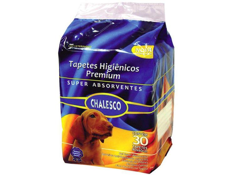 Imagem de Tapete Higiênico para Cachorro Chalesco 70330 - com Atrativo Canino 30 Unidades