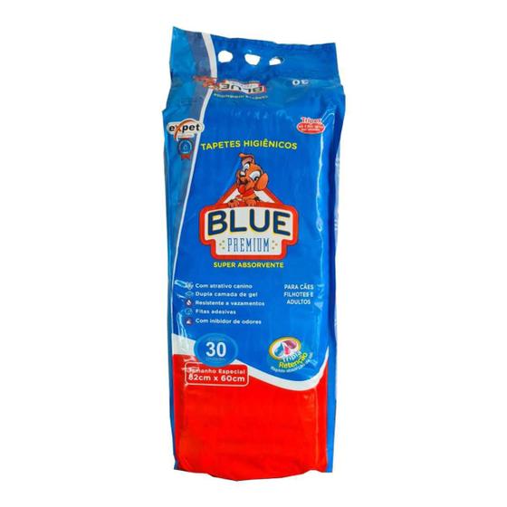 Imagem de Tapete Higiênico para cães Blue Premium 82x60 30 Unidades