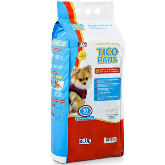 Imagem de Tapete Higiênico Para Cães Tico Pads 30 Unidades