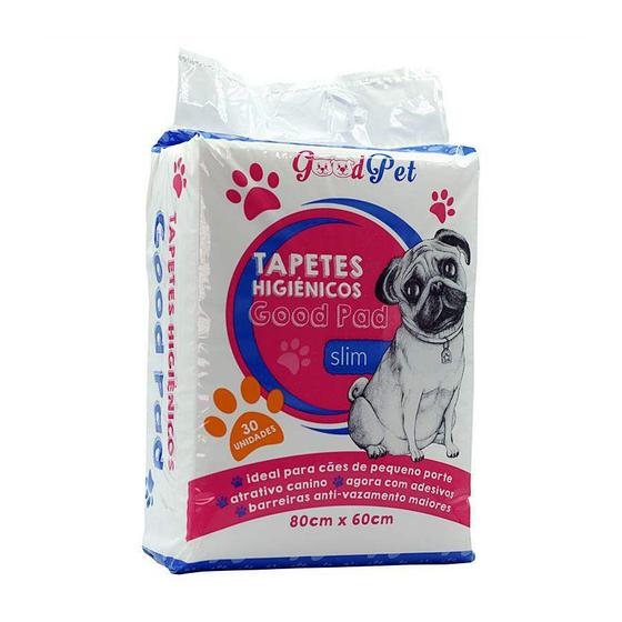 Imagem de Tapete Higiênico Pet Like Good Pads Slim 80x60 para Cães 30 Unidades