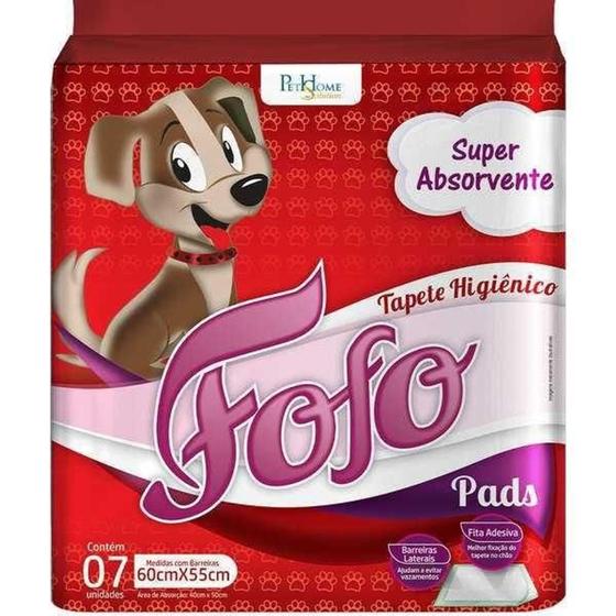 Imagem de Tapete Higiênico Pet Super Absorvente 60x55 Cm 07 Unidades