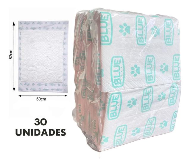 Imagem de Tapete Higiênico Premium Para Cães 30Un. 82cmX60cm LeluPads