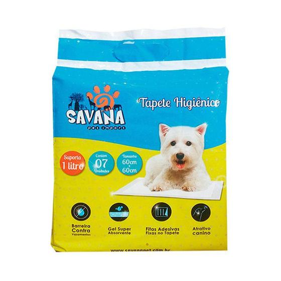 Imagem de Tapete Higiênico Savana Super Premium para Cães - 7 Unidades