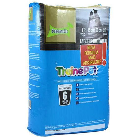 Tapete Higiênico Treinepet 60X55Cm 30 Unidades Petmais Menor preço em Tapete Higiênico Treinepet 60X55Cm 30 Unidades Petmais