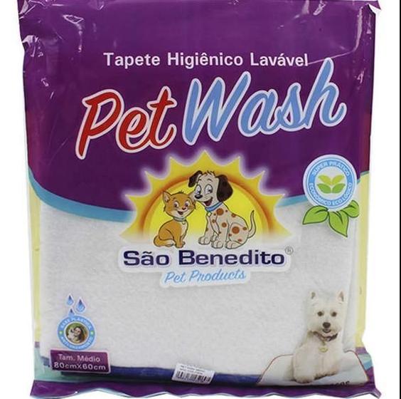 Imagem de Tapete Higiênicos Lavável Pet Wash São Benedito 80X60Cm