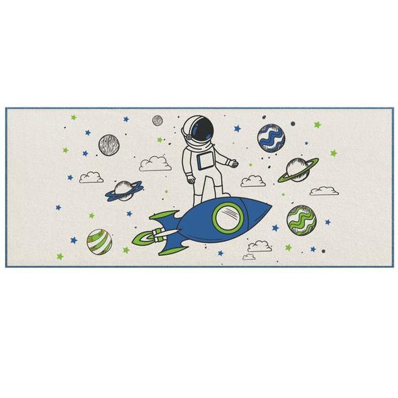 Imagem de Tapete Infantil Astronauta Royal 45X100cm Antiderrapante