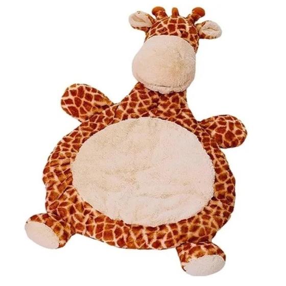 Imagem de Tapete Infantil Bebê Fofinho Em Formato De Girafa 83x73cm