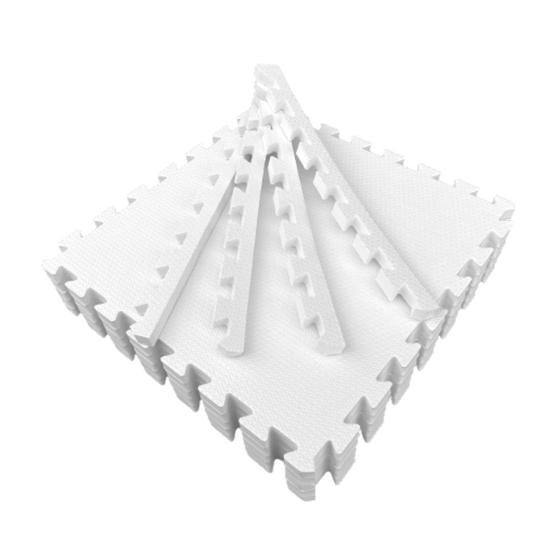 Imagem de Tapete Infantil em EVA Emborrachado de 50x50cm com 20mm de Espessura Total de 0,25 m² Estilo Tatame Para Bebe Criança