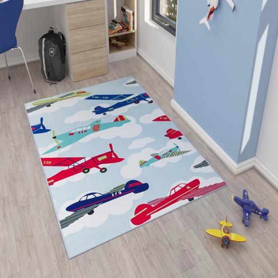 Imagem de tapete infantil estampado tapete quadrado  antiderrapante 1m X 1,40M tapete para criança