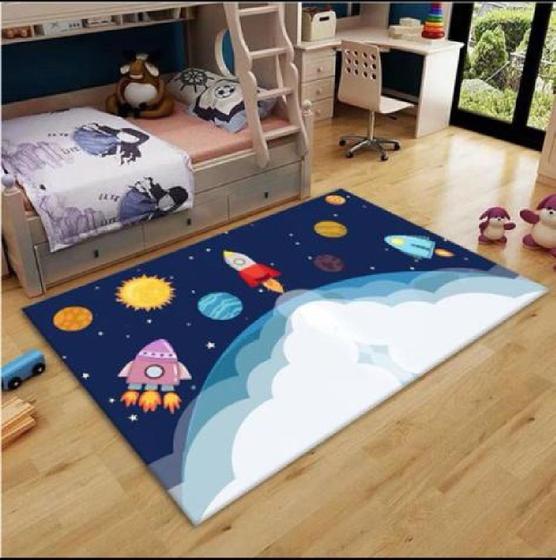 Tapete infantil interativo grande 2,0 x 1,4 m aveludado super macio e confortável - lunar lua Menor preço em Tapete infantil interativo grande 2,0 x 1,4 m aveludado super macio e confortável - lunar lua