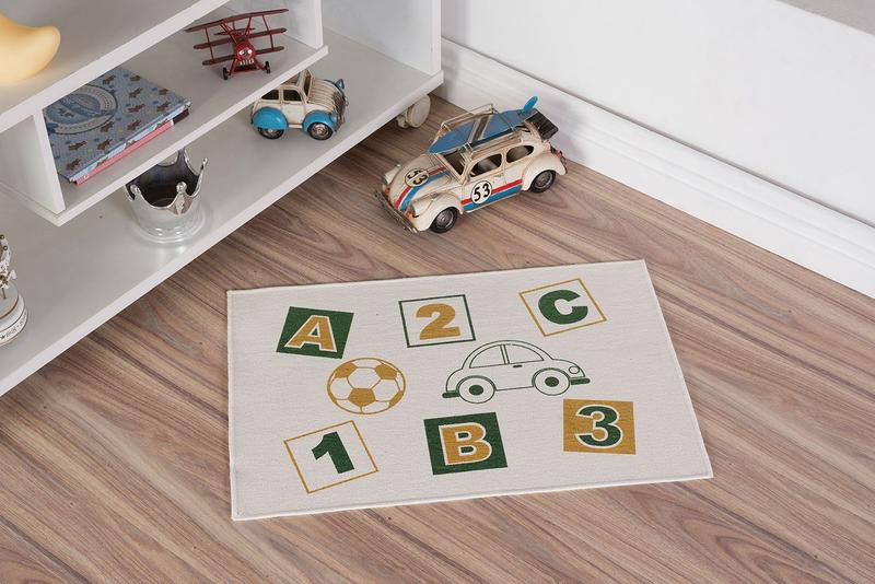 Imagem de Tapete Infantil Natural ABC Verde 45X70CM