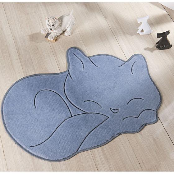 Tapete Infantil Pelúcia Gato Soneca Premium Antiderrapante - Cinza Menor preço em Tapete Infantil Pelúcia Gato Soneca Premium Antiderrapante - Cinza