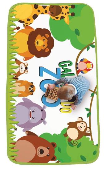 Imagem de Tapete Infantil Zoologico 86cm x 1.30cm