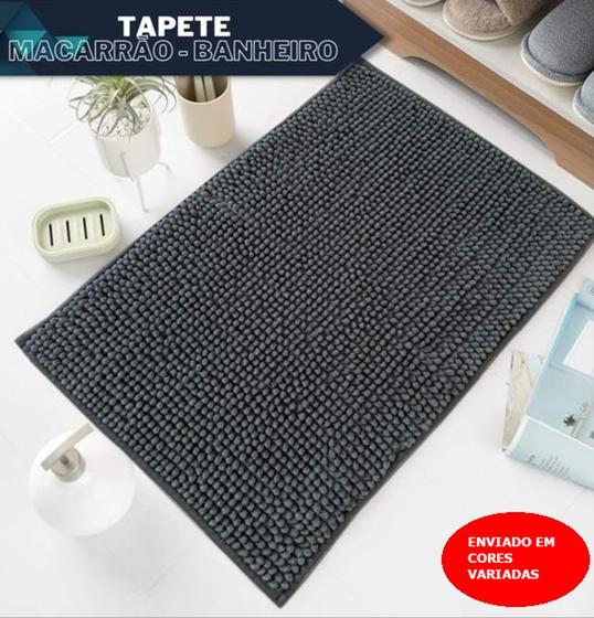 Imagem de Tapete Macarrão Super Macio Ideal Para Banheiros 