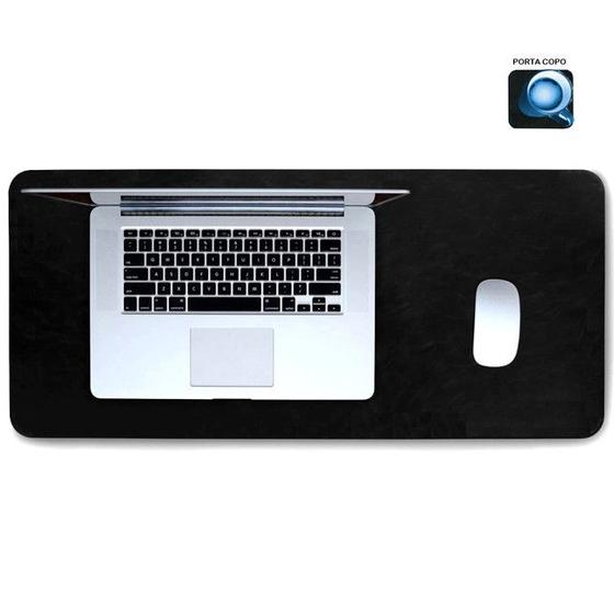 Imagem de Tapete Mesa MousePad Impermeavel 70x30 com porta copo