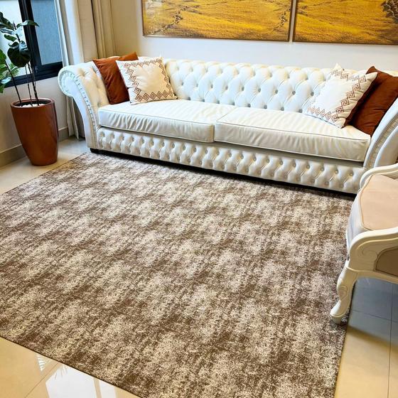 Tapete Mesclado Lindo 2,00x1,40 Para Sala Com Antiderrapante - Casa Decor