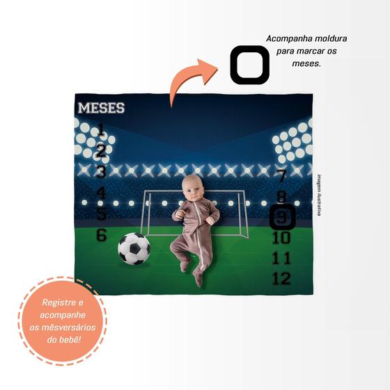 Imagem de Tapete Mesversário Emborrachado Térmico Futebol Quadrado