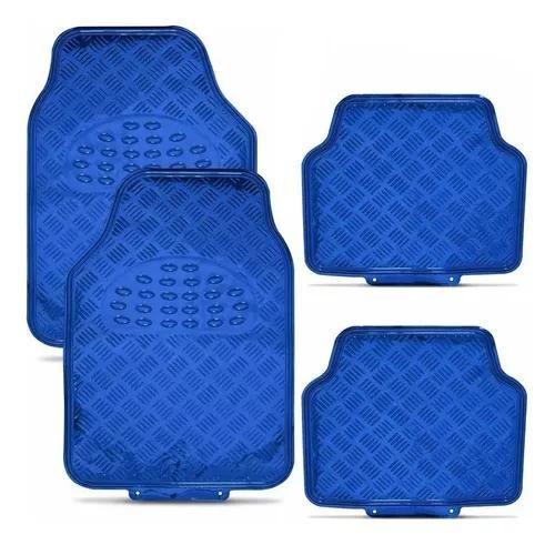 Imagem de Tapete Metalico Universal Azul 4pcs