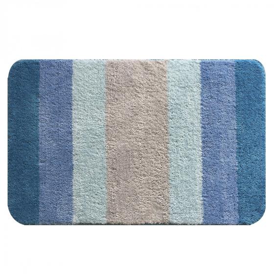 Imagem de Tapete Microfibra para Banheiro Soft Inspire Bella Casa 70cmx45cm Azul