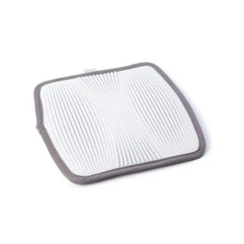 Imagem de Tapete multiuso clean quadrado em silicone Hudson 20x20cm branco