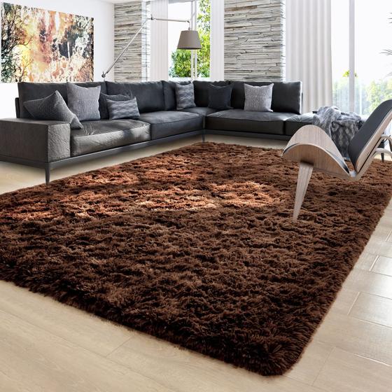 Imagem de Tapete Ompaa Fluffy Super Soft - 180x270cm - Marrom