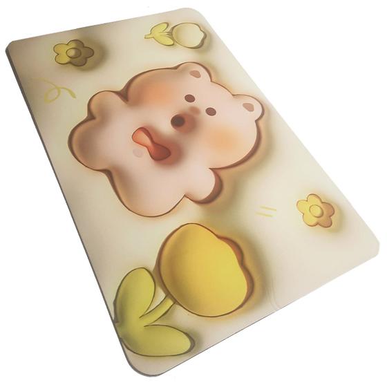 Imagem de Tapete para Banheiro 3d Cartoon Secagem Rápida Antiderrapante Super Absorção 58x38cm