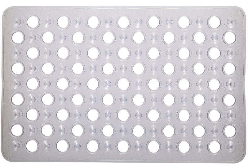 Imagem de Tapete para Box Antiderrapante 60x39 cm Siliconado Com Ventosa Anti quedas no Banheiro