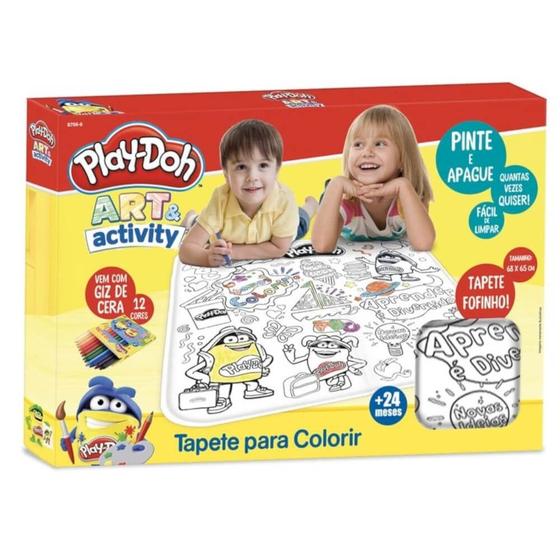 Imagem de Tapete para colorir 68x65cm playdoh fun