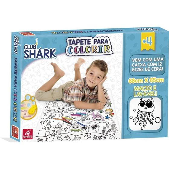 Imagem de Tapete para Colorir Club Shark - Brincadeira De Criança