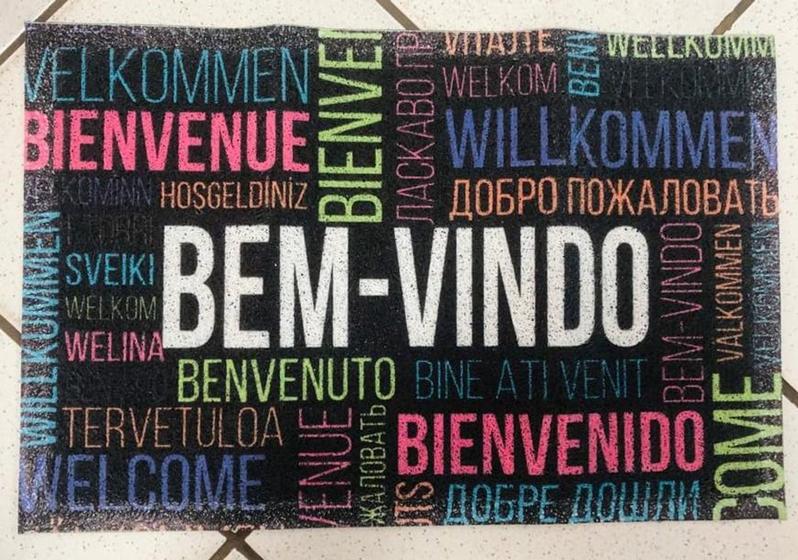 Imagem de Tapete Para Porta De Entrada Capacho Antiderrapante 40cmX 60cm Limpeza De Pé Decorativo Melhor Preço