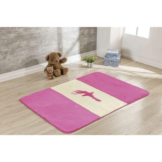 Imagem de Tapete para Quarto Infantil de Meninas Bailarina Pink