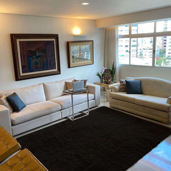 Imagem de Tapete para Sala e Quarto Felpudo Cronos Casa Dona