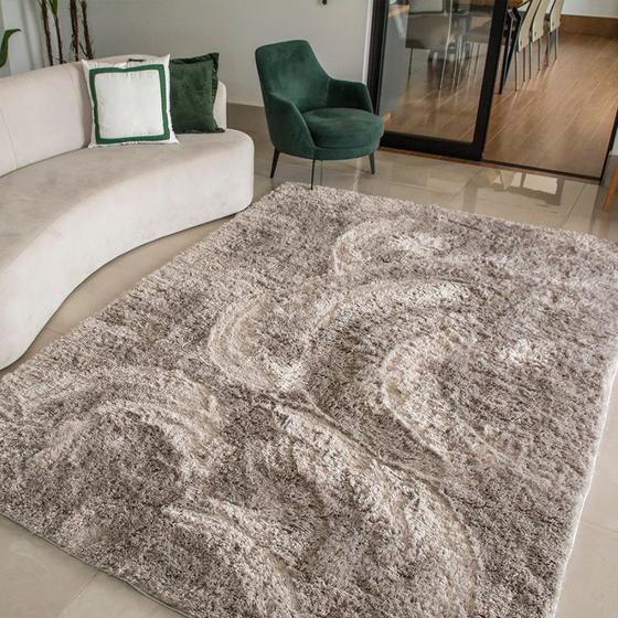 Imagem de Tapete para Sala Premium 300x200cm Cinza Casen