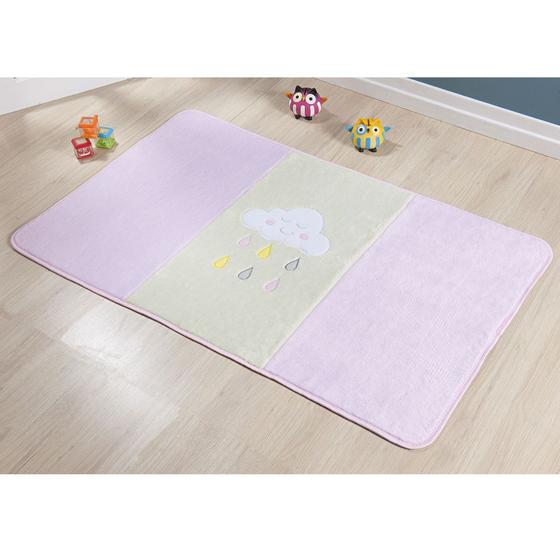 Tapete Passadeira Pelúcia Decorativo Chuva de Bençãos Premium Antiderrapante - Rosa Menor preço em Tapete Passadeira Pelúcia Decorativo Chuva de Bençãos Premium Antiderrapante - Rosa