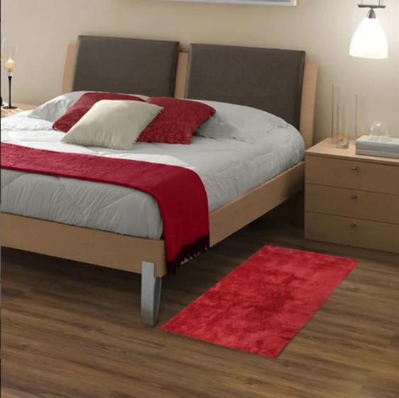 Imagem de Tapete passadeira quarto 0,50x1,00 beira de cama corredor sala 100% antiderrapante apolo pratatextil