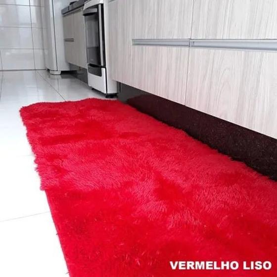 Imagem de Tapete Passadeira Sala Quarto Felpudo 2,00x0,55 Corredor Peludo Macio Luxo