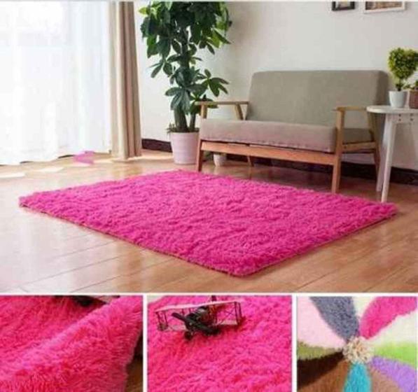 Imagem de Tapete Peludo Luxo Sala Quarto Decoração 1 X 1,40