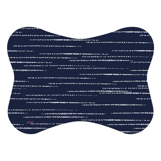 Imagem de Tapete Pet Azul Para Gato e Cachorro Osso Comedouro Antiderrapante  Novadecora